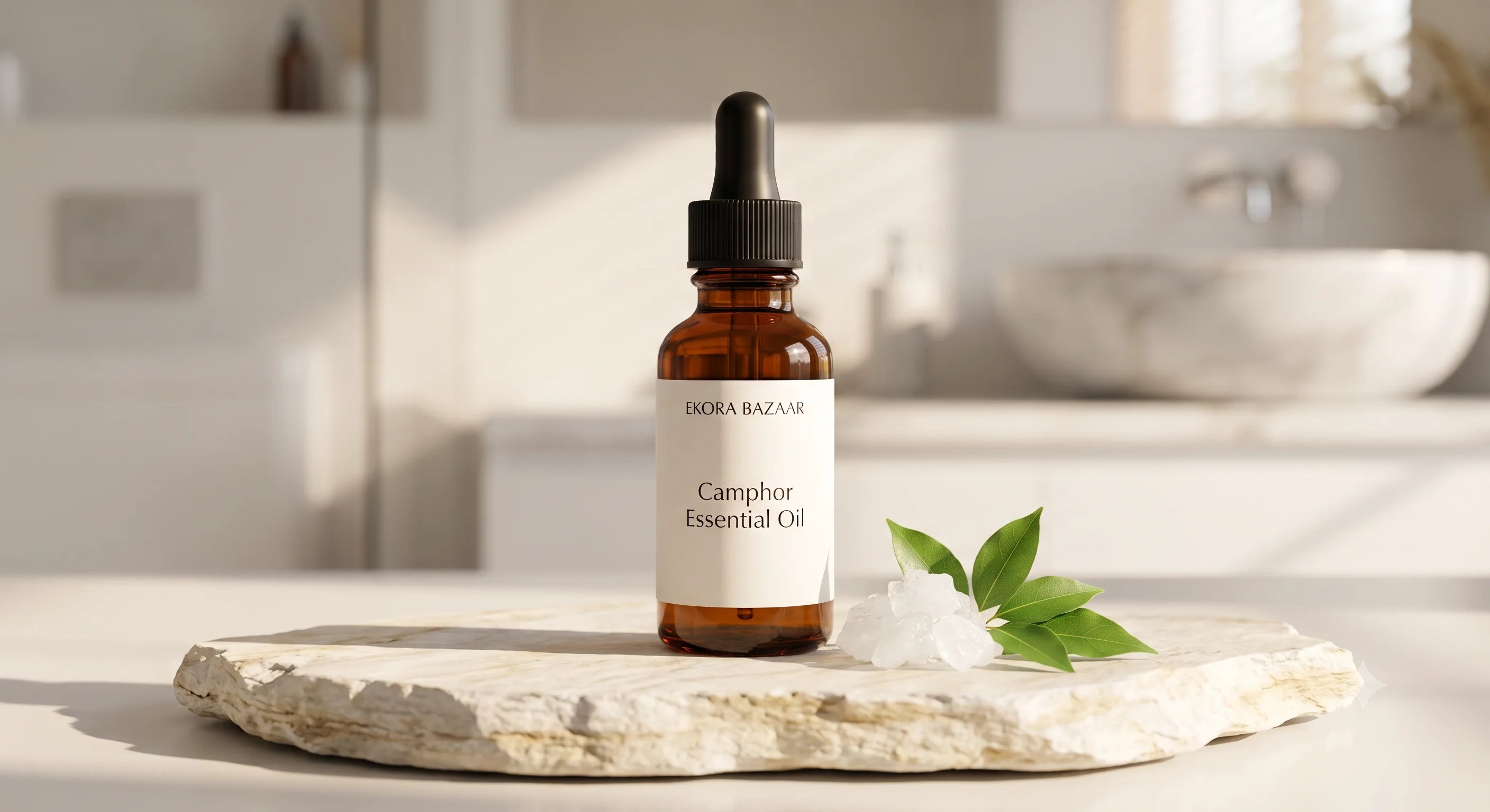 CAMPHOR ESSENTIAL OIL STEAM DISTILLED, 100% PURE AND NATURAL